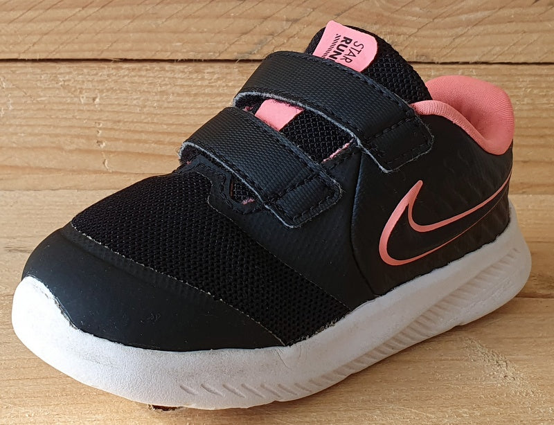 Nike Star Runner 2 Kids Textile Trainers UK7.5/US8C/EU25 AT1803-002 Black/Pink