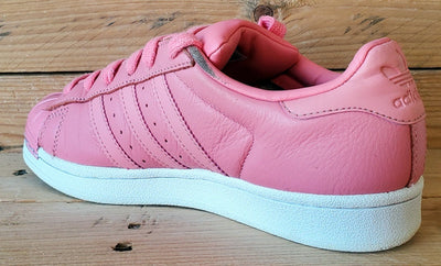 Adidas Superstar Low leather Trainers UK4/US5.5/EU36.5 BY9750 Pink/White