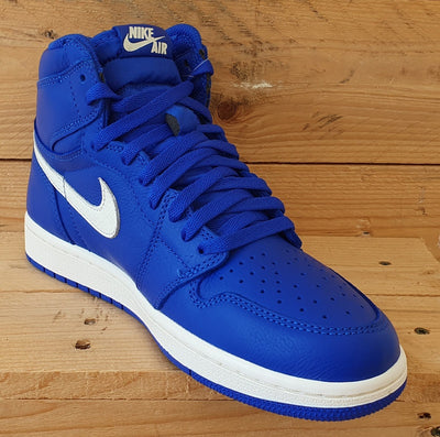 Nike Air Jordan 1 Leather Trainers UK7.5/US8.5/EU42 555088-401 Hyper Royal/White