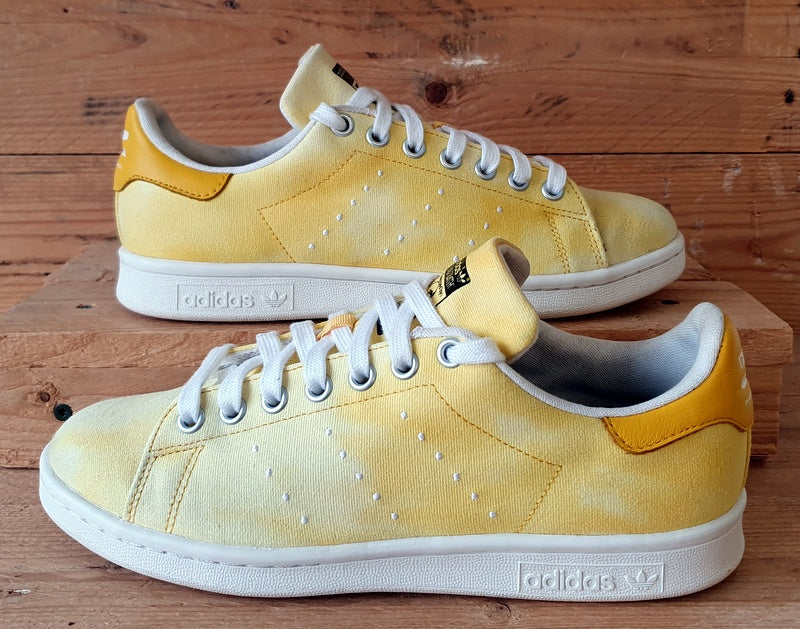 Adidas Stan Smith Low Canvas Trainers UK6/US6.5/EU39 AC7042 Yellow/White