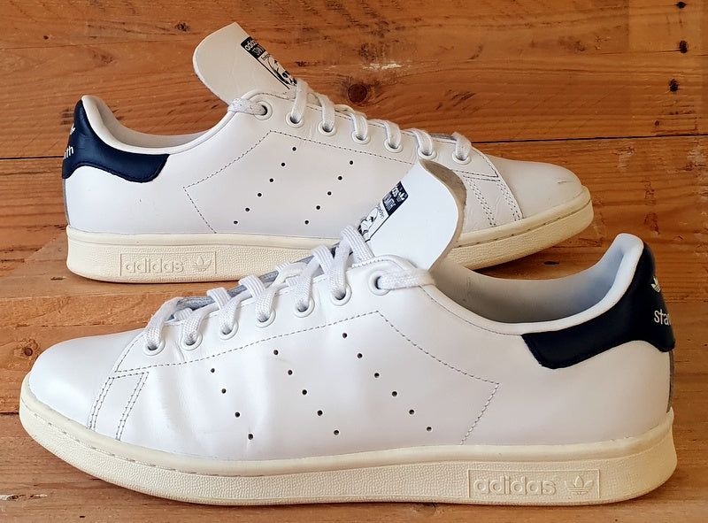 Adidas Stan Smith Leather Trainers UK9.5/US10/EU44 FV4086 White Collegiate Navy