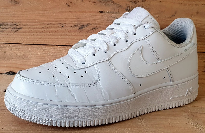 Nike Air Force 1 Low 07' Leather Trainers UK6/US7/EU40 315122-111 Triple White