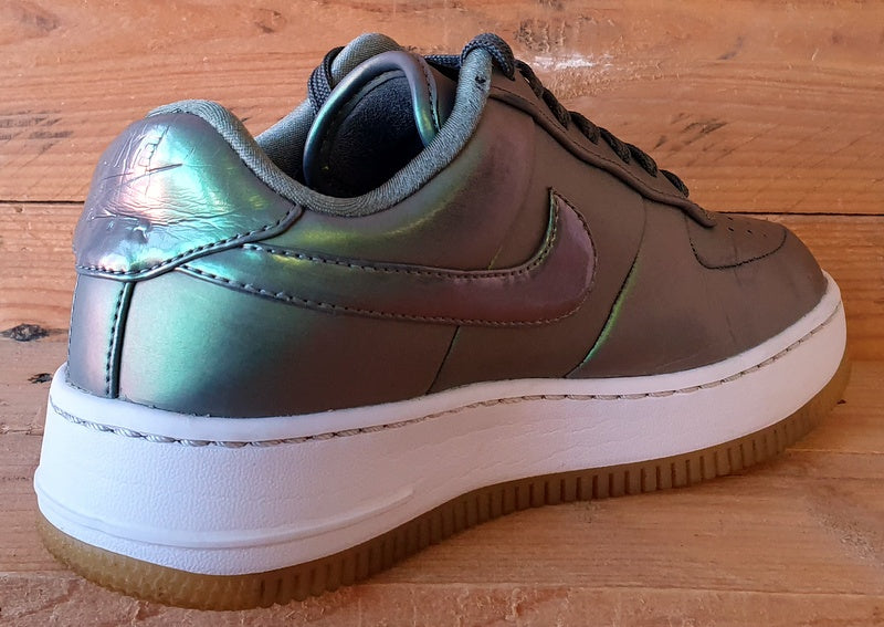 Nike Air Force 1 Upstep Low Trainers UK6/US8.5/EU40 AA3964-001 Shine Green