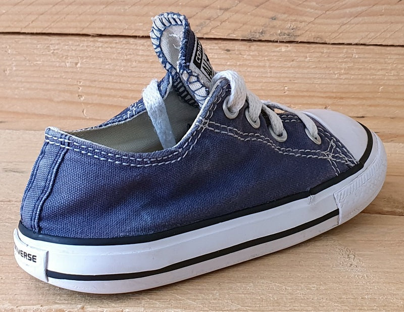 Converse All Star Canvas Low Kids Trainers UK8/US8/EU24 9A 1607 A34 Denim Blue