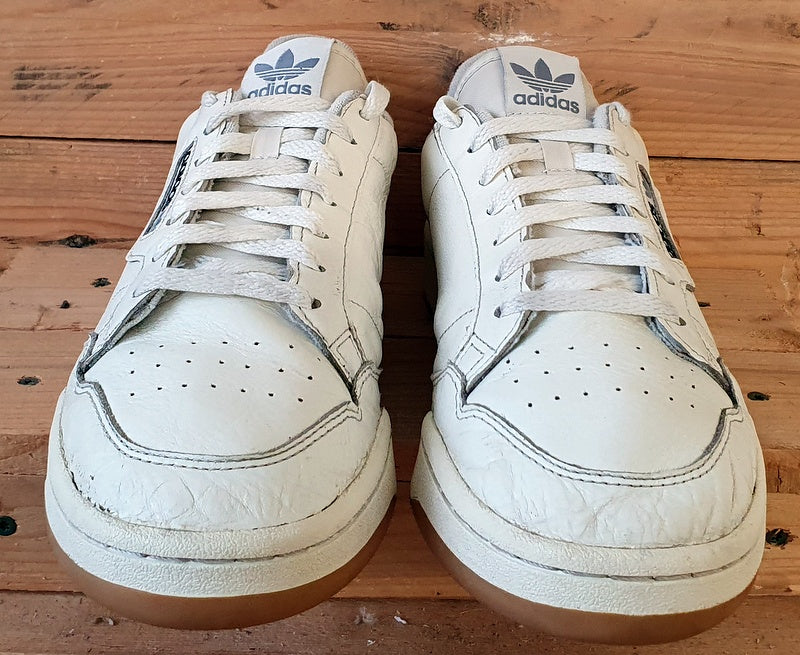 Adidas Continental 80 Low Leather Trainers UK11/US11.5/E46 EG3877 Cream/Gum Sole