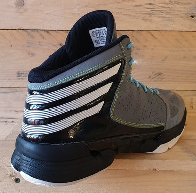 Adidas Mad Handle Mid Leather Trainers UK13.5/US14/EU49 G59721 Grey/Black