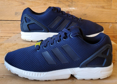 Adidas ZX Flux Low Textile Trainers UK8/US8.5/EU42 M19841 Navy/White