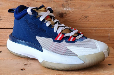 Nike Air Jordan Zion 1 Mid Textile Trainers UK6/US6.5/EU39 DA3131-401 Navy/White
