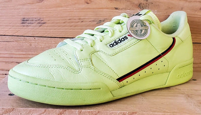 Adidas Continental 80 Leather Trainers UK11/US11.5/E46 B41675 Semi Frozen Yellow