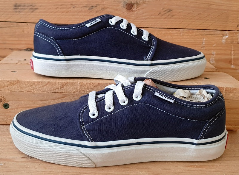 Vans Old Skool Canvas Low Trainers TB4R Dark Blue/White/Gumsole  UK4.5/US7/EU37