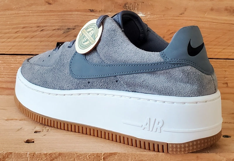 Nike Air Force 1 Sage Low Suede Trainers UK5/US7.5/EU38.5 AR5339-003 Cool Grey