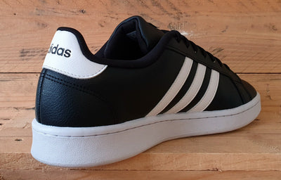 Adidas Grand Court Low Leather Trainers UK11/US11.5/EU46 F36393 Black/White