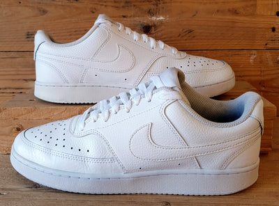 Nike Court Vision Low Leather Trainers UK7/US8/EU41 CD5463-100 Triple White