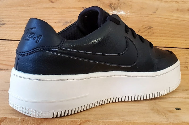 Nike AIr Force 1 Sage Low Leather Trainers UK4.5/US7/EU38 AR5339-002 Black/White