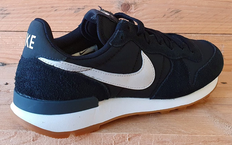 Nike Internationalist Low Textile/Suede Trainers UK4.5/US7/EU38 828407-021 Black