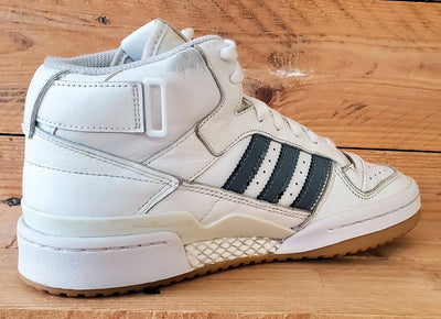 Adidas Forum Mid Leather Trainers UK5/US5.5/EU38 HQ6719 White/Grey/Gum