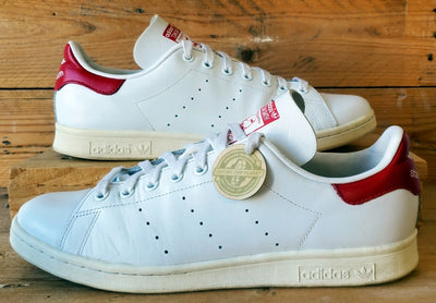 Adidas Stan Smith Low Leather Trainers UK10/US10.5/EU44.5 FV4146 White/Red