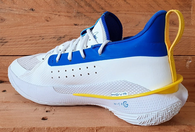 Under Armour TB Curry 7 Trainers UK9/US10/EU44 3023300-106 White/Blue/Yellow