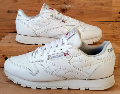 Reebok Classic Low Leather Trainers UK5.5/US8/EU38.5 059503 White/Grey