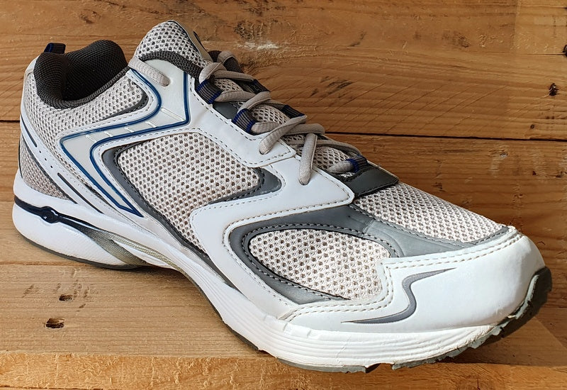 Macron Freetime Low Textile Trainers UK9/US9.5/EU43 White/Blue/Grey/Black