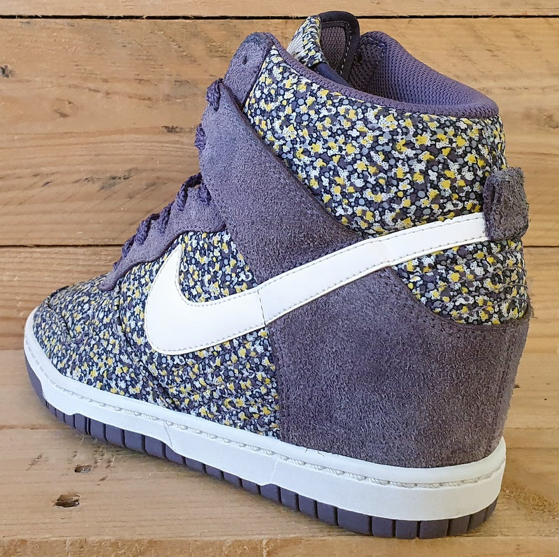 Nike X Libery Of London Dunk Hi Wedge Trainers UK5/US7.5/E38.5 540859-500 Purple