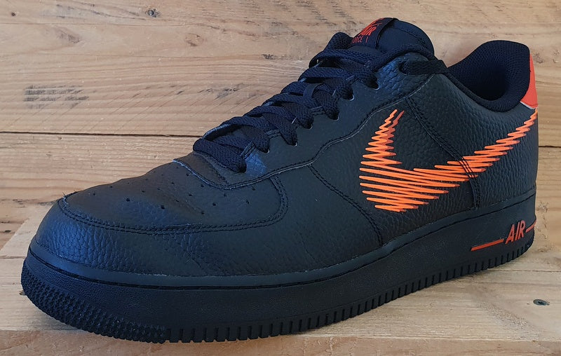 Nike Air Force 1 Zig Zag Low Trainers UK12/US13/EU47.5 DN4928-001 Black Orange