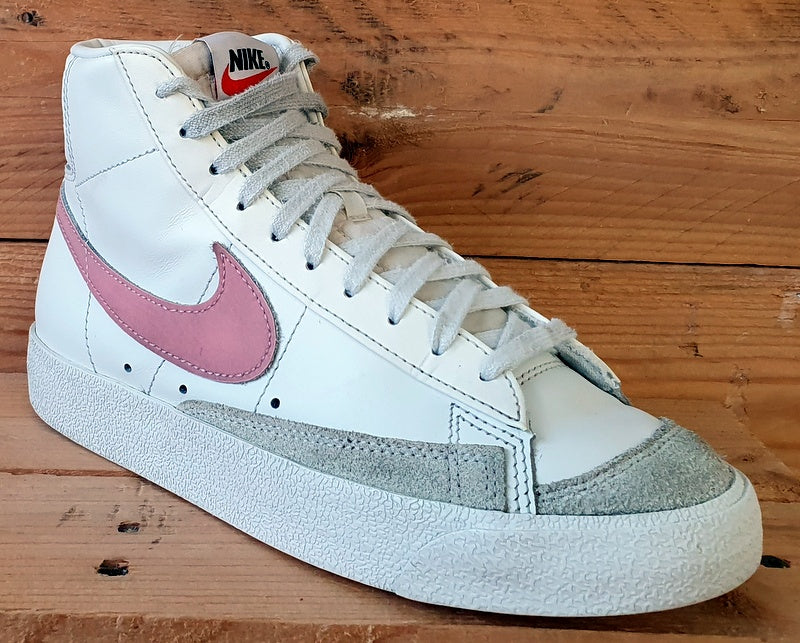 Nike Blazer 77 Leather Trainers UK5/US7.5/EU38.5 CZ1055-114 White/Sunset Pulse