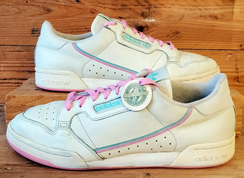 Adidas Continental 80 Low Leather Trainers UK10/US10.5/EU44.5 BD7645 Off White