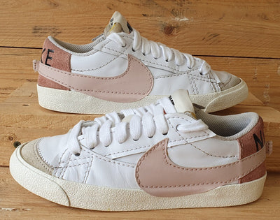 Nike Blazer 77 Jumbo Low Leather Trainers UK5/US7.5/EU38.5 DQ1470-102 White/Pink