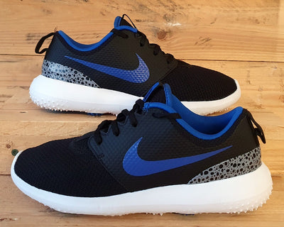 Nike Roshe G Low Textile Trainers UK4.5/US5Y/EU37.5 909250-003 Black/Blue/White