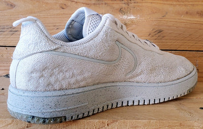 Nike Air Force 1 Crater Flyknit Trainers UK7/US8/EU41 DM0590-100 White/Platinum