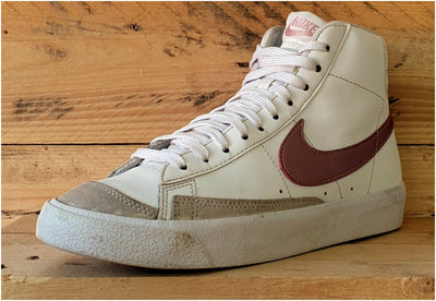 Nike Blazer Mid '77 Leather Trainers UK5.5/US6Y/E38.5 DA4086-05 White/Pink Glaze