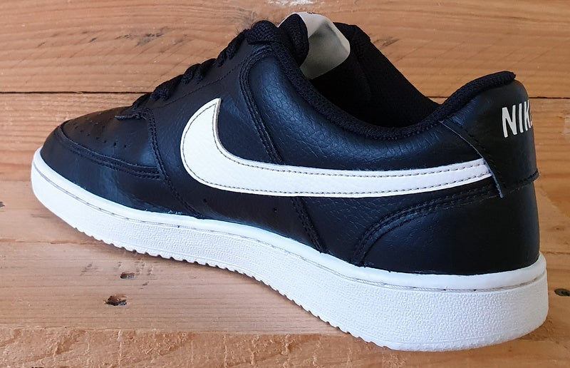 Nike Court Vision Low Leather Trainers UK6.5/US7.5/EU40.5 CD5463-001 Black/White