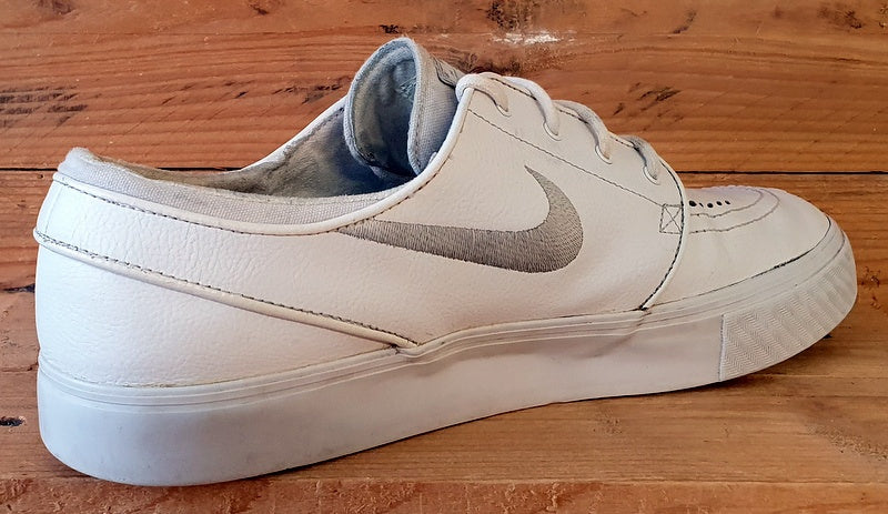 Nike Zoom Air Stefan Janoski Low Leather Trainers UK11/US12/E46 616490-110 White