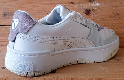 Puma Cali Dream Low Leather Trainers UK4.5/US7/EU37.5 383112-02 Cloud White