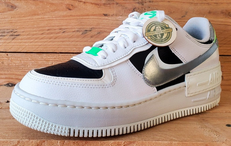 Nike Air Force 1 Shadow Leather Trainers UK5.5/US8/EU39 DN8006-100 White/Black