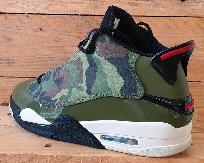 Nike Air Jordan Dub Zero Mid Trainers UK9/US10/EU44 311046-200 Olive Camo