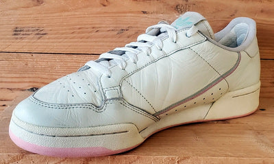 Adidas Continental 80 Low Leather Trainers UK11/US11.5/EU46 BD7645 Cream/Pink