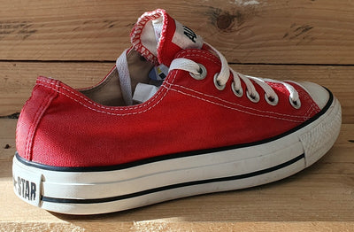 Converse Chuck Taylor All Star Low Trainers UK5/US7/EU38 M9696 Red/White