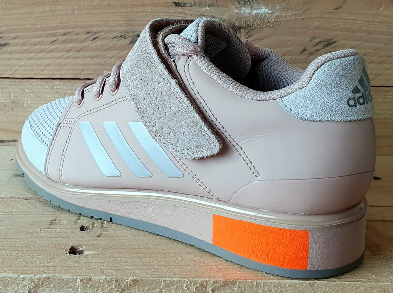 Adidas Power Perfect 3 Leather Trainers UK4 US4.5 EU36.5 DA9882 Pink Grey Orange VintageTrainers