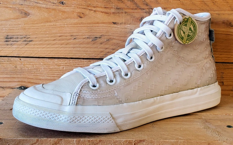 Adidas Nizza Parley RF 420 Mid Trainers UK8.5/US9/EU42.5 FX2418 White/Clear 