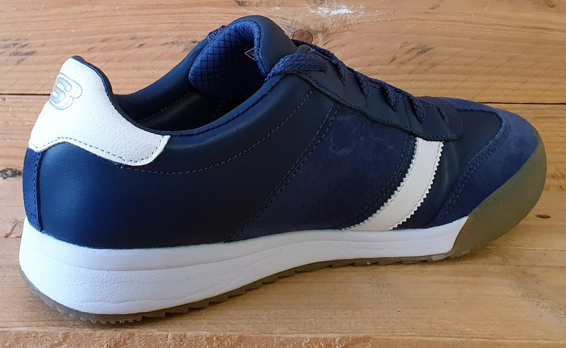 Sketchers Zinger Scobie Low Leather/Suede Trainers UK7/US8/EU41 SN 52322 Navy