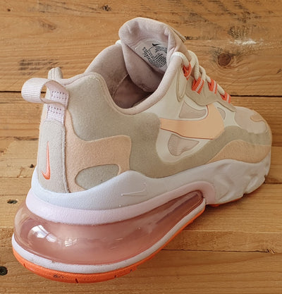 Nike Air Max 270 React Low Trainers UK7.5/US10/EU42 CJ0619-103 Crimson Tint