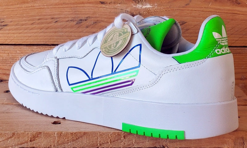 Adidas Supercourt Low Leather Trainers UK9.5/US10/EU44 FX5707 White/Green