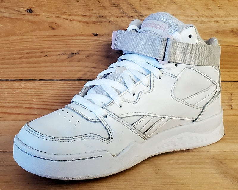 Reebok Royal BB4500 Mid Leather Trainers UK4/US6.5/EU37 G58640 Triple White