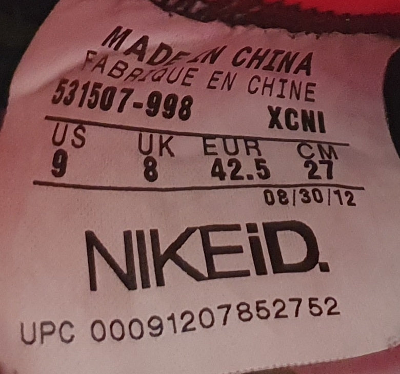 Nike Blazer ID Mid Canvas Trainers UK8/US9/EU42.5 531507-998 Purple/Red