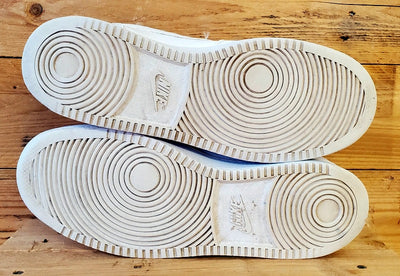 Nike Ebernon Low Leather Trainers UK10/US11/EU45 AQ1775-100 Triple White