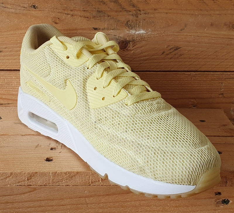 Nike Air Max 90 Ultra 2.0 BR Trainers UK10/US11/EU45 898010-700 Lemon Chiffon