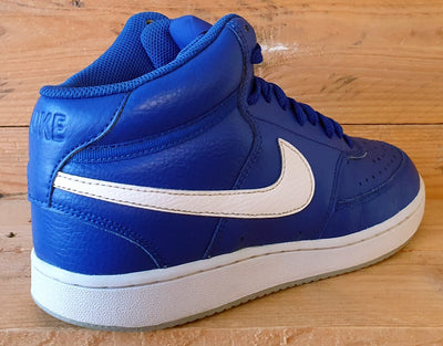 Nike Court Vision Mid Leather Trainers UK6/US7/EU40 CD5466-400 Hyper Blue