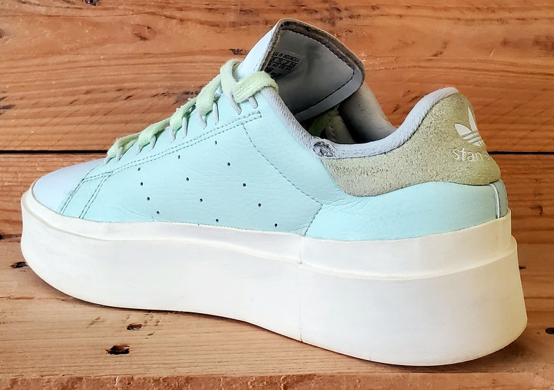 Adidas Stan Smith Platform Low Leather Trainers UK6.5/US8/E40 GY9343 Linen Green